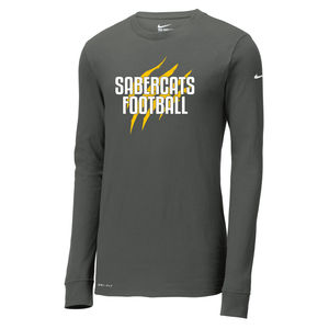 Sault Sabercats COACHES NIKE Dri-FIT Cotton/Poly Long Sleeve Tee