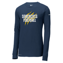 Load image into Gallery viewer, Sault Sabercats NIKE Dri-FIT Cotton/Poly Long Sleeve Tee