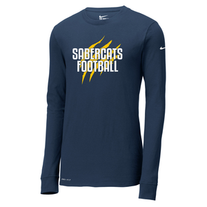 Sault Sabercats COACHES NIKE Dri-FIT Cotton/Poly Long Sleeve Tee