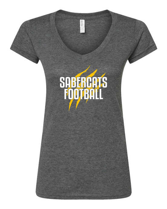 Sault Sabercats M&O Women's Deluxe Blend V-Neck T-Shirt