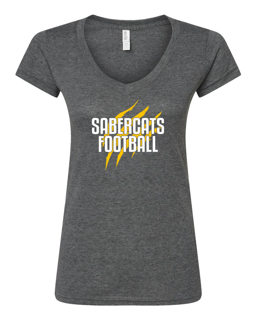 Sault Sabercats M&O Women's Deluxe Blend V-Neck T-Shirt