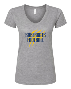 Sault Sabercats M&O Women's Deluxe Blend V-Neck T-Shirt