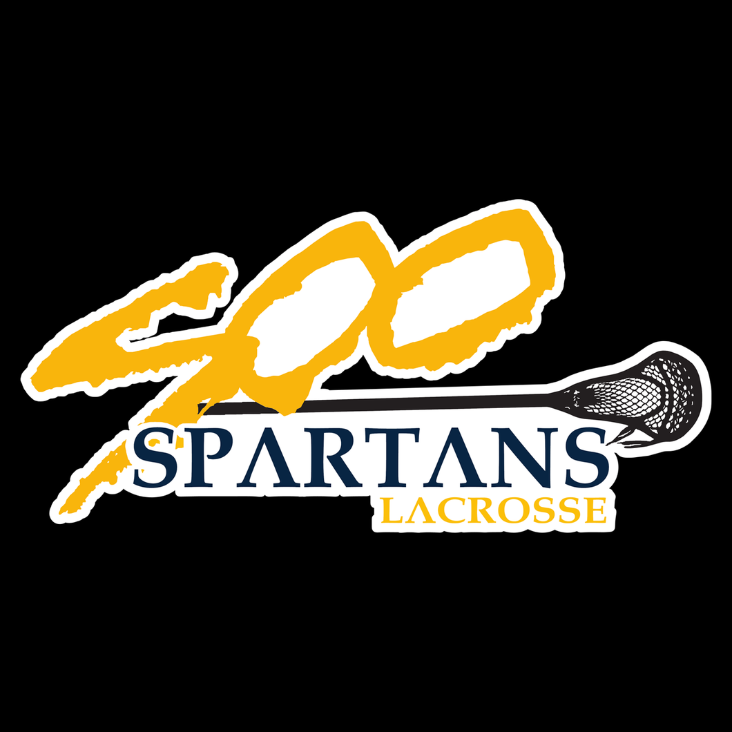 Soo Spartans Lacrosse Car Window Decal