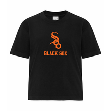 Load image into Gallery viewer, Soo Black Sox Heavyweight Ladies Boxy Tee