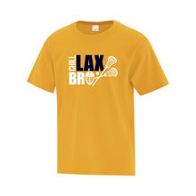 Load image into Gallery viewer, Soo Spartans Lacrosse &#39;Chill LAX Bro&#39; Everyday Cotton Youth Tee