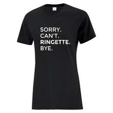 Load image into Gallery viewer, Sault Ringette Club &#39;Fun Phrases&#39; Everyday Cotton Ladies Tee