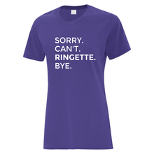 Load image into Gallery viewer, Sault Ringette Club &#39;Fun Phrases&#39; Everyday Cotton Ladies Tee