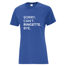 Load image into Gallery viewer, Sault Ringette Club &#39;Fun Phrases&#39; Everyday Cotton Ladies Tee