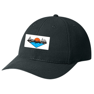 Naturally Illustrated Sunset Patch Heavyweight Brushed Cotton Ball Cap