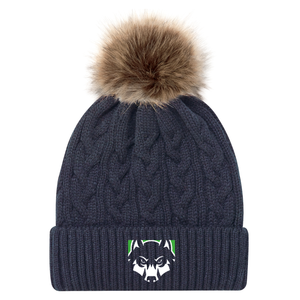 Team Essentials Timberwolves Faux Fur Pom Pom Toque
