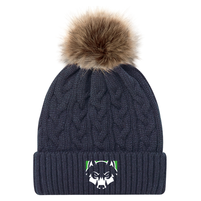 Team Essentials Timberwolves Faux Fur Pom Pom Toque