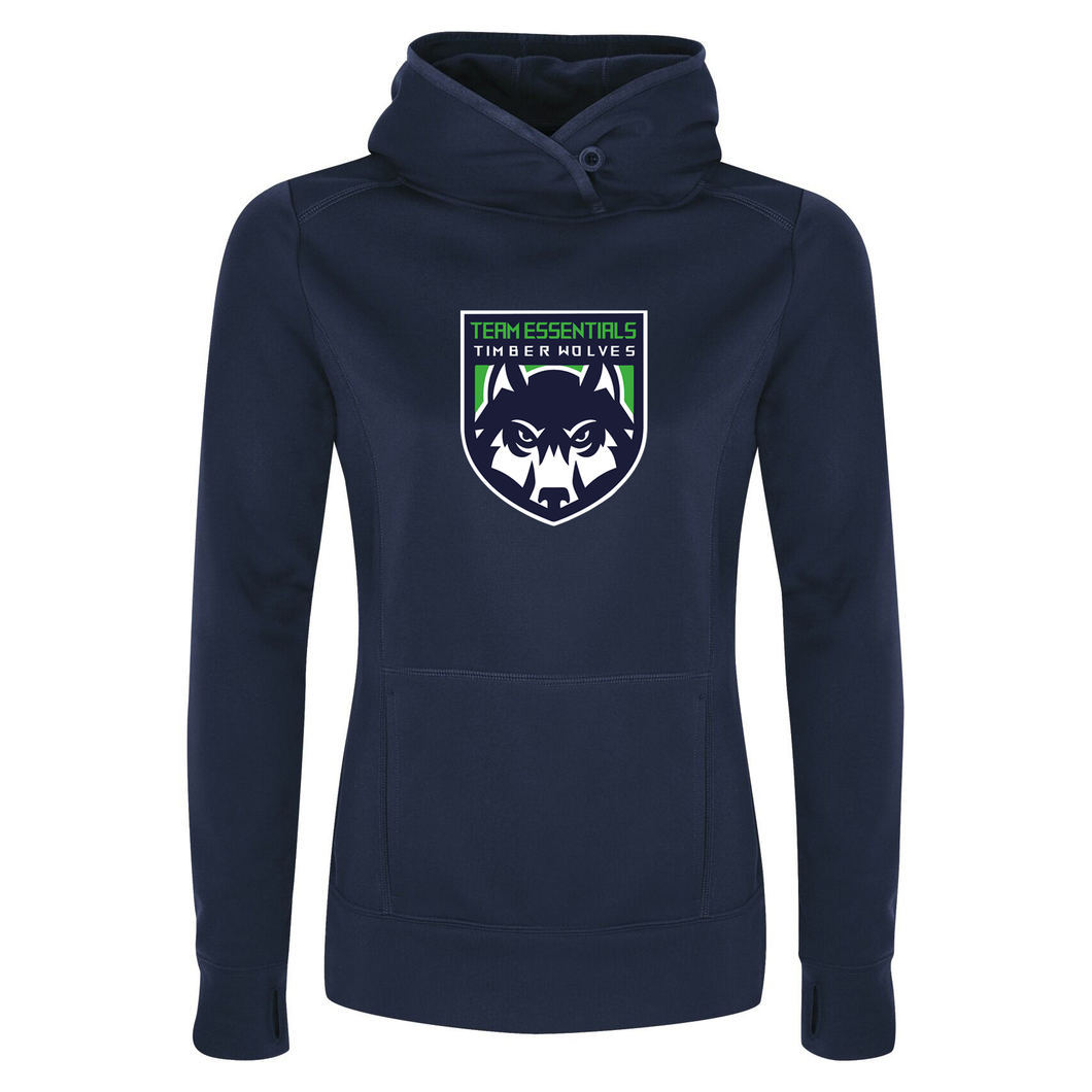 Team Essentials Timberwolves Game Day Fleece Hooded Ladies Sweatshirt