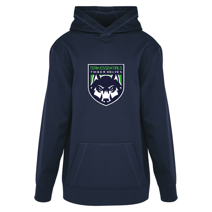 Team Essentials Timberwolves Game Day Fleece Youth Hooded Sweatshirt