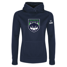 Load image into Gallery viewer, Team Essentials Timberwolves Game Day Fleece Hooded Ladies Sweatshirt