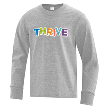 Load image into Gallery viewer, THRIVE Everyday Cotton Long Sleeve Youth Tee
