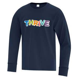 THRIVE Everyday Cotton Long Sleeve Youth Tee