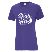 Load image into Gallery viewer, Ringette Club &#39;Try To Keep Up&#39; Everyday Cotton Ladies Tee