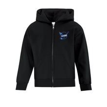 Load image into Gallery viewer, SooToday Spaces Flyers Everyday Fleece Youth Hooded Full Zip Sweatshirt