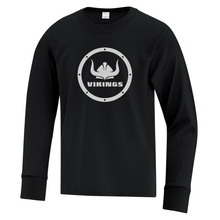 Load image into Gallery viewer, U13A Vikings Hockey Everyday Cotton Long Sleeve Youth Tee