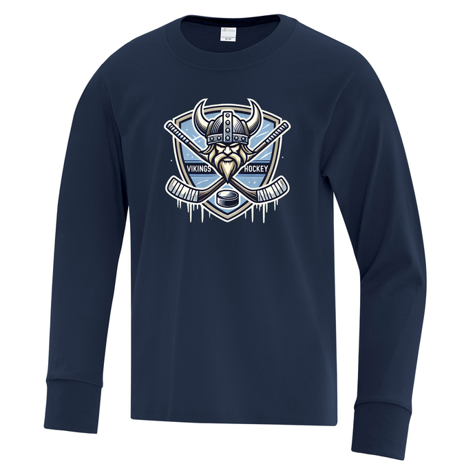 Vikings Hockey Everyday Cotton Long Sleeve Youth Tee