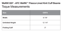 Load image into Gallery viewer, DSSAB WeRK Fleece Lined Knit Cuff Beanie