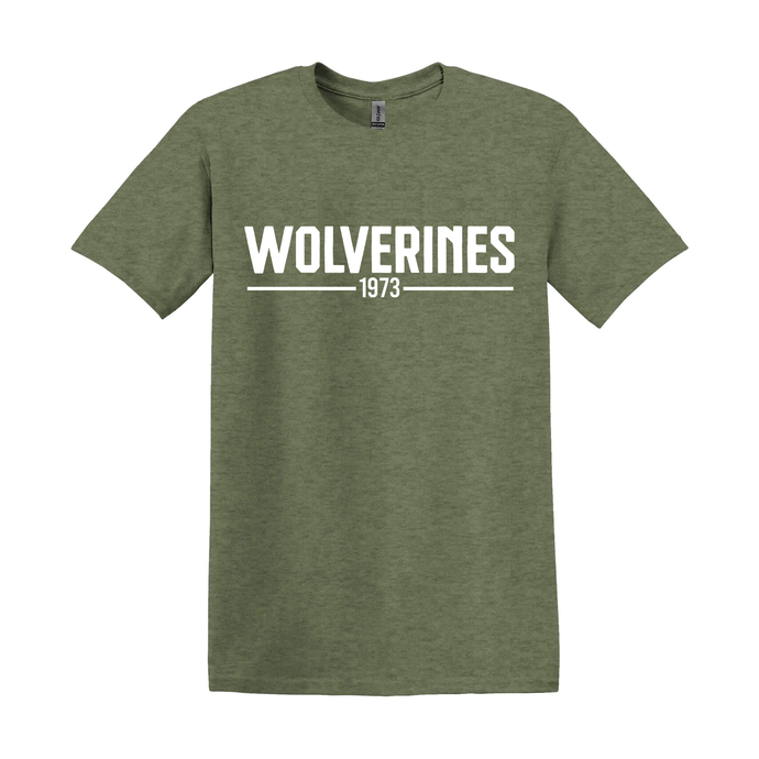 White Pines Wolverines 1973 Softstyle Ring Spun Cotton Tee