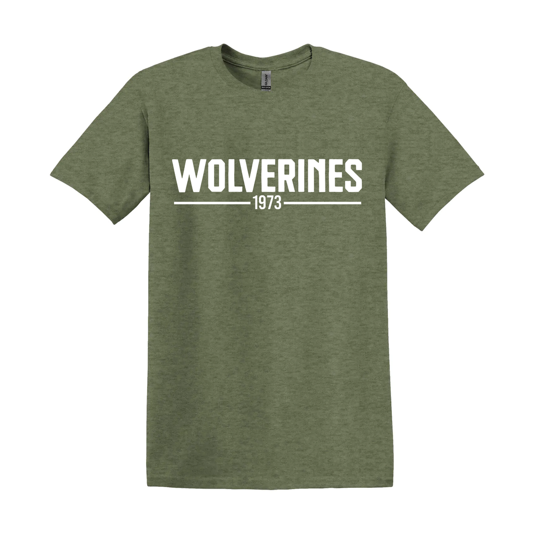 White Pines Wolverines 1973 Softstyle Ring Spun Cotton Tee