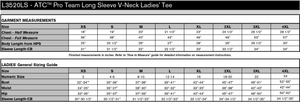 THRIVE Pro Team Ladies V-Neck Long Sleeve Tee