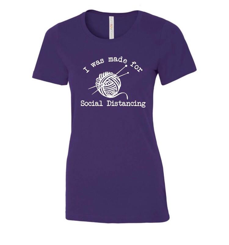 Social Distancing Knitting T-Shirt