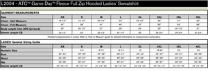 OLOL STAFF Game Day Fleece Full Zip Ladies Hooded Sweatshirt