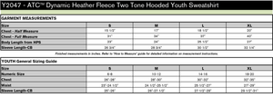 Soo Black Sox Dynamic Heather Fleece Two-Tone Youth Hoodie
