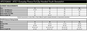River View Spirit Wear Youth Hooded Full Zip Sweatshirt