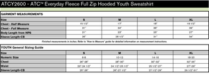 NLCC Newman Everyday Fleece Full Zip Hooded Youth Sweatshirt