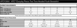 Sault Female Hockey Association Everyday Fleece Youth 2-Tone Hooded Sweatshirt