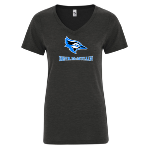 Ben R. McMullin STAFF KOI Triblend V-Neck Ladies Tee