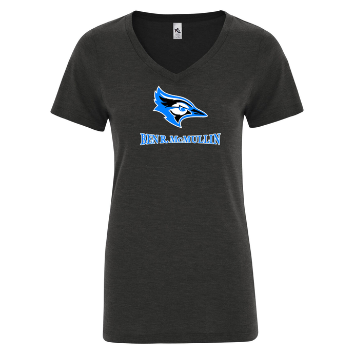 Ben R. McMullin STAFF KOI Triblend V-Neck Ladies Tee