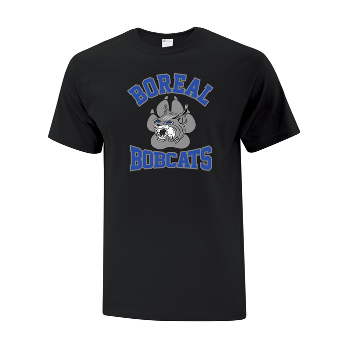 Boreal Bobcats Logo Spirit Wear Adult Tee