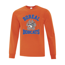 Load image into Gallery viewer, Boreal Bobcats Logo Spirit Wear Adult Long Sleeve Tee