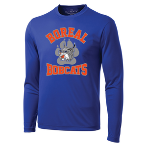 Boréal Bobcats Logo Spirit Wear Pro Team Long Sleeve Adult Tee
