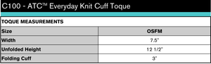 H.M. Robbins STAFF Knit Cuff Toque