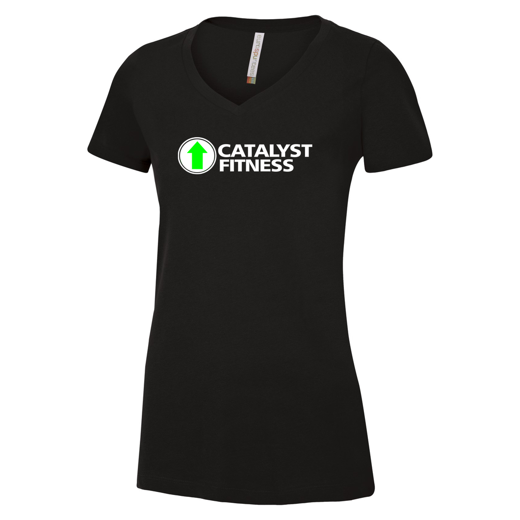 Catalyst Fitness Ring Spun V-Neck Ladies Tee