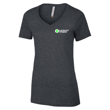 Load image into Gallery viewer, Catalyst Fitness Ring Spun V-Neck Ladies Tee