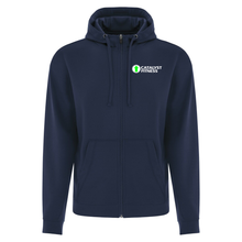 Load image into Gallery viewer, Catalyst Fitness Game Day Fleece Full Zip Hooded Sweatshirt