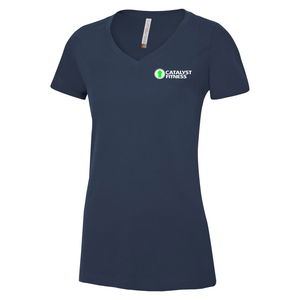Catalyst Fitness Ring Spun V-Neck Ladies Tee