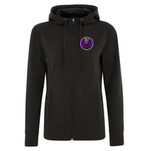Load image into Gallery viewer, Dance Core Inc. Ladies Full Zip Hooded Sweatshirt