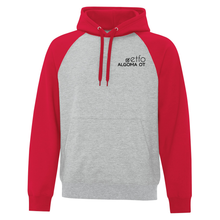 Load image into Gallery viewer, ETFO Algoma OT Everyday Fleece Two Tone Hooded Sweatshirt (FLC Black Logo)