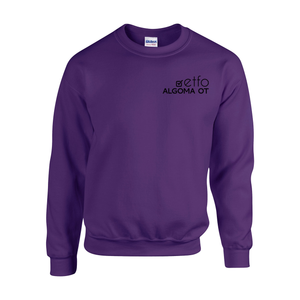 ETFO Algoma OT Fleece Crewneck Sweater (FLC Black Logo)