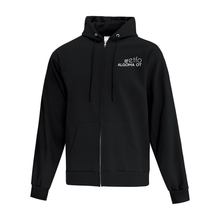 Load image into Gallery viewer, ETFO Algoma OT Everyday Fleece Hooded Full Zip Sweatshirt (FLC White Logo)