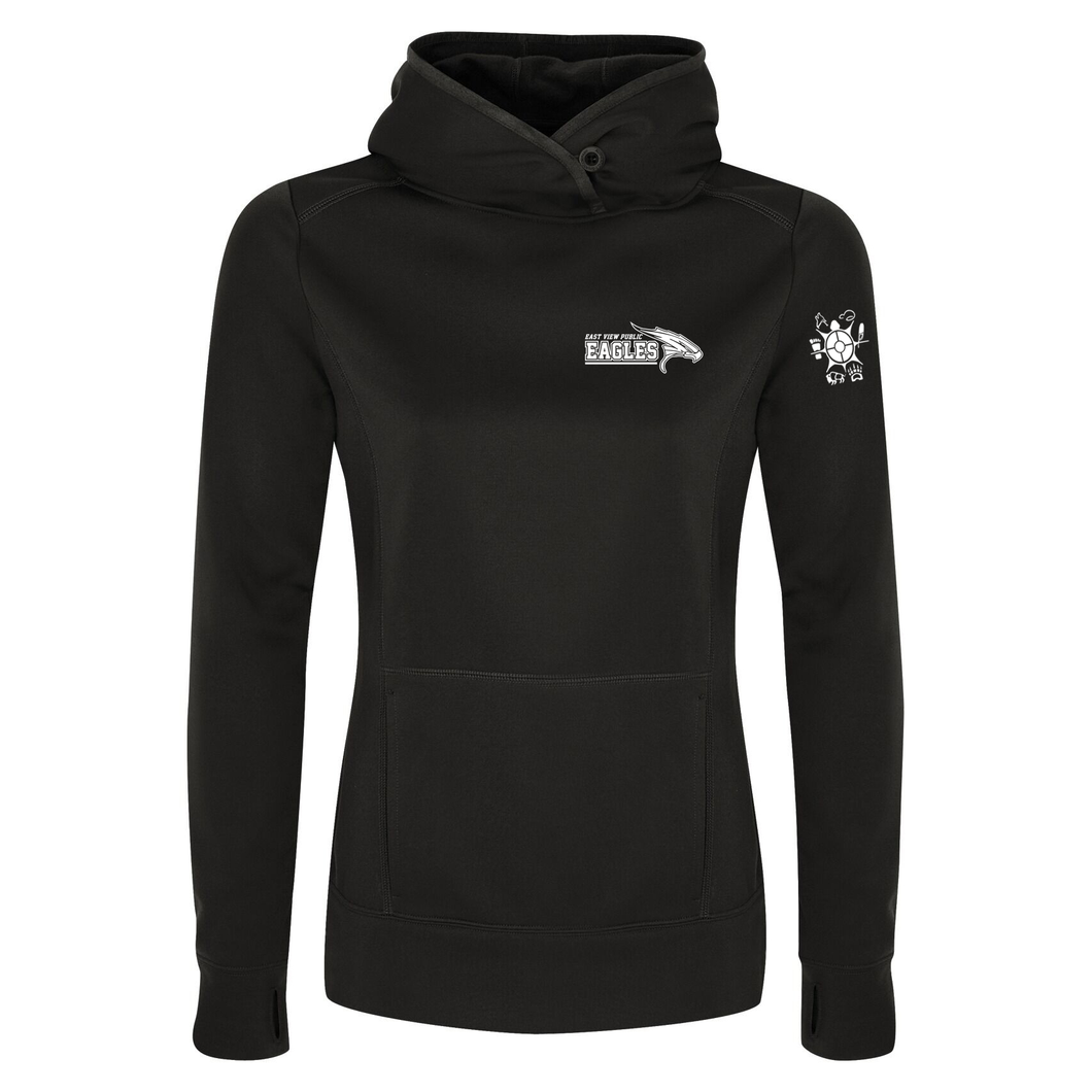 East View STAFF Game Day Fleece Ladies Hooded Sweatshirt