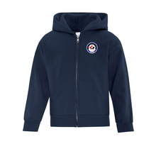 Load image into Gallery viewer, HSCDSB Hockey Academy Youth Hooded Full Zip Sweatshirt